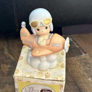 Precious Moments Have A Heavenly Journey 1998 Airplane Pilot Figurine 12416R